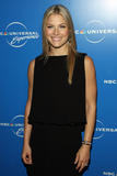 Actress Ali Larter in black dress arrives for the NBC Universal Experience at Rockefeller Center as part of upfront week in New York City